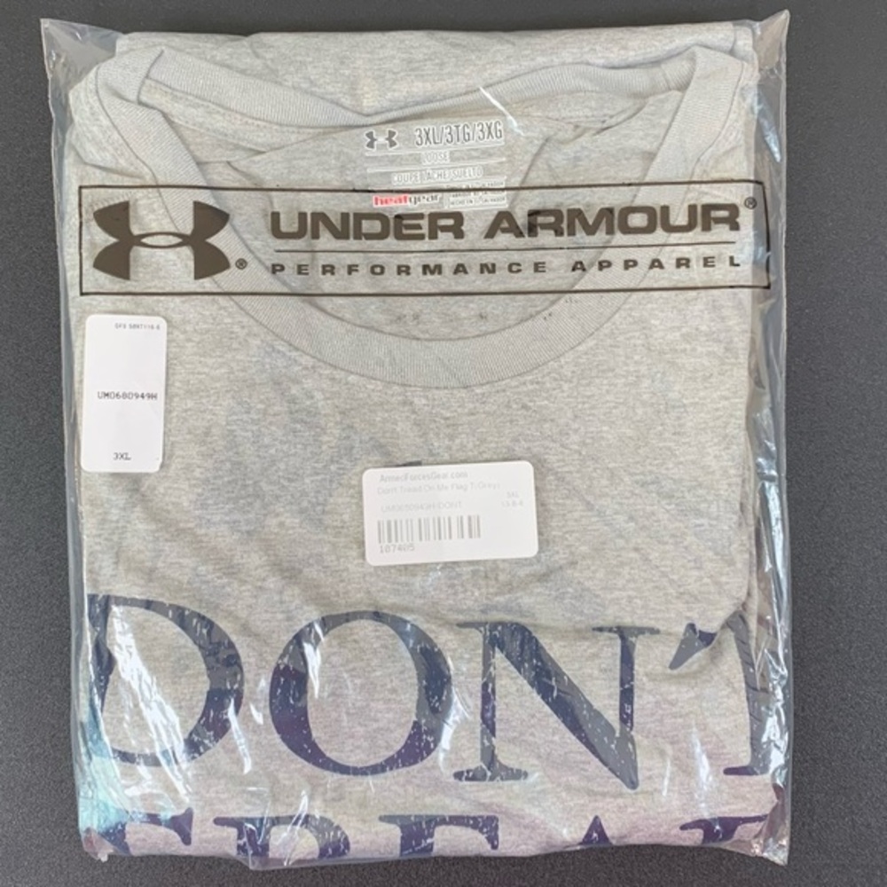 Under Armour NWT First Navy Jack heather gray short sleeve tee.